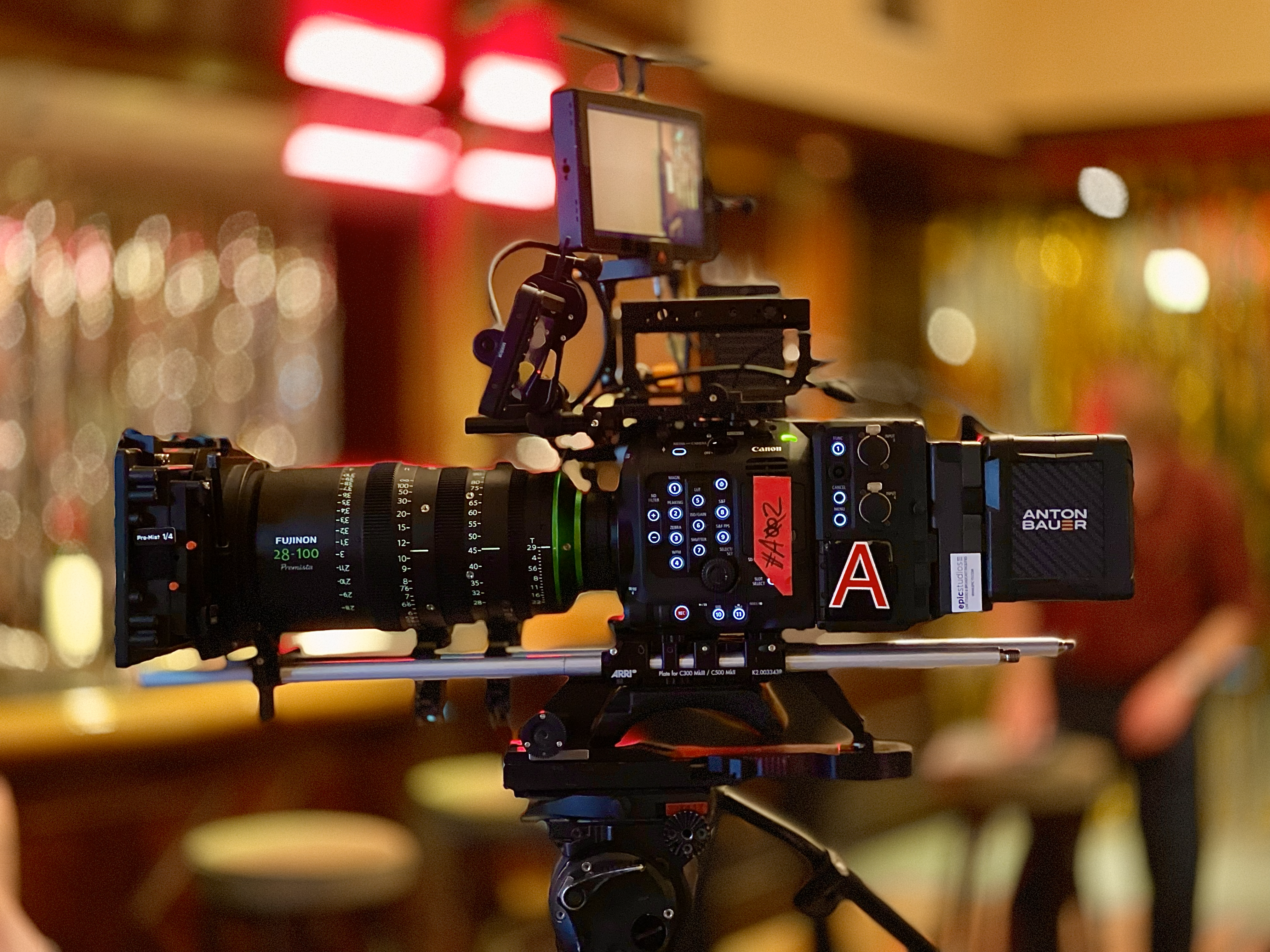 a camera on a tripod