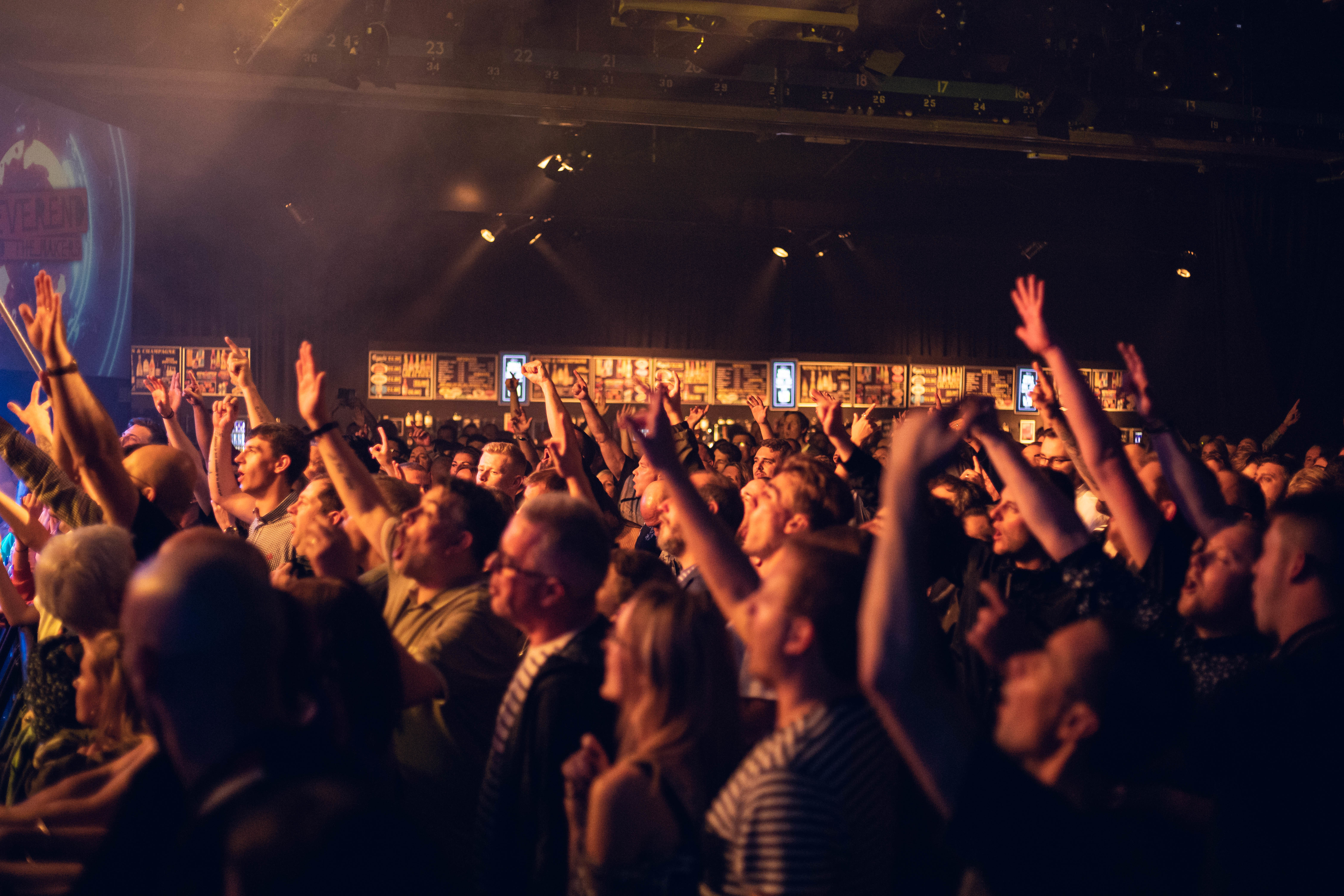 a crowd of people at a concert