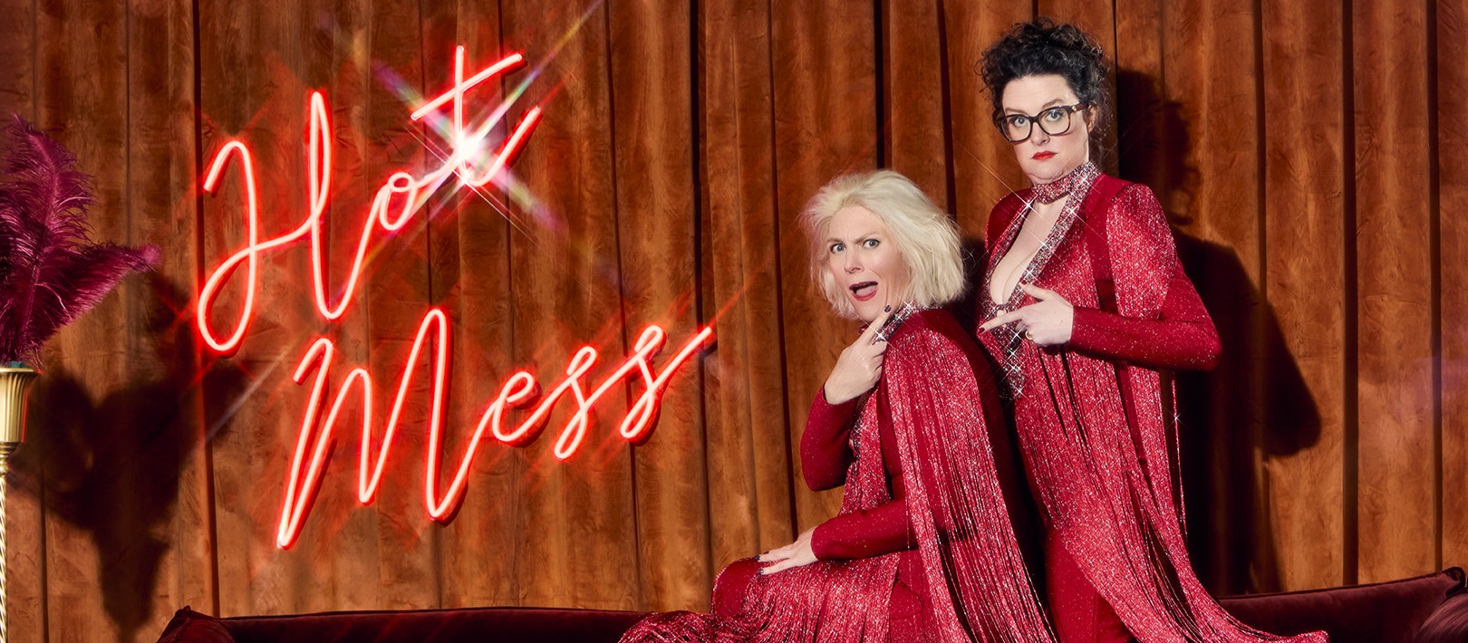 a man and woman in clothing