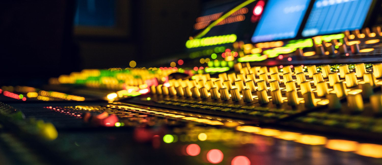 a close up of a dj mixer