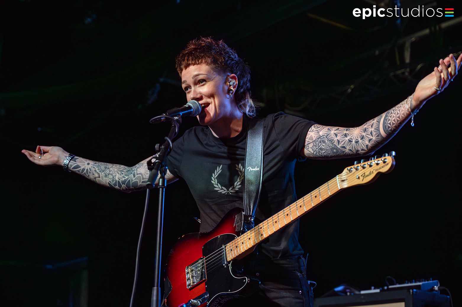 a person playing a guitar