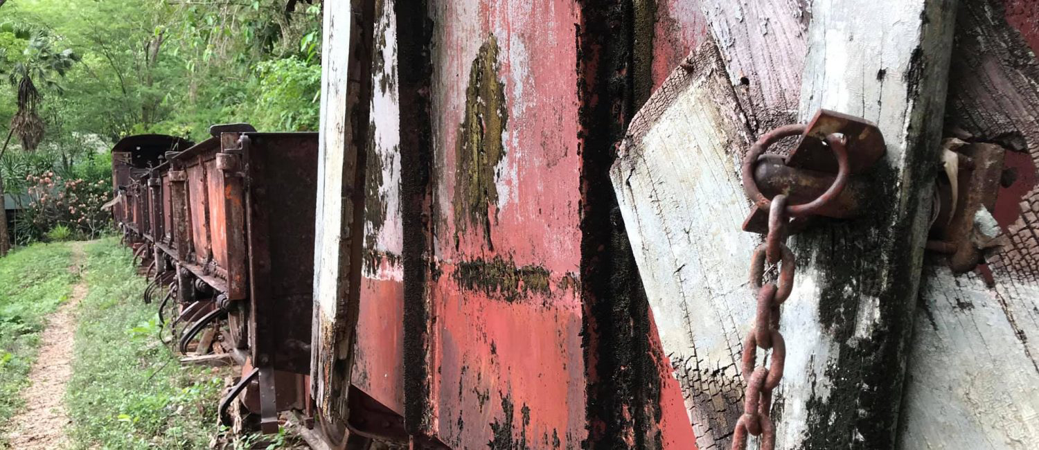 a rusted out door with a rusted out door and a rusted out door with a