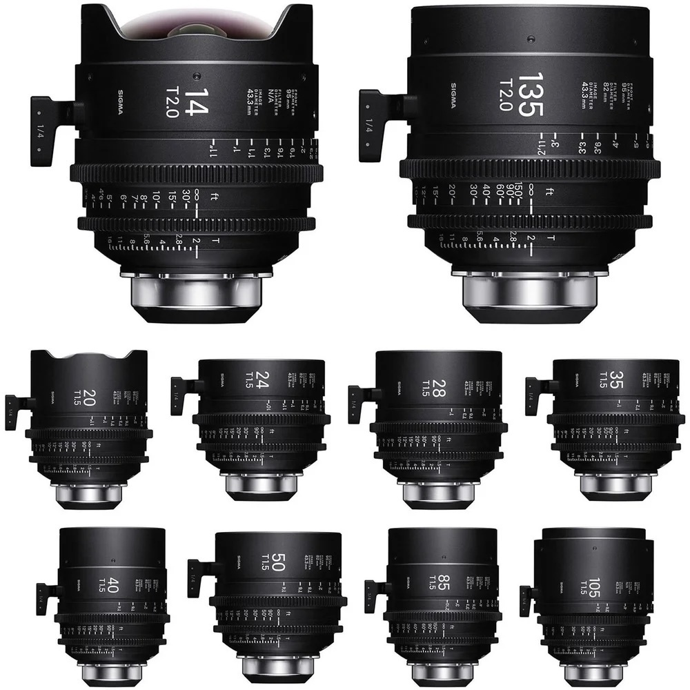Sigma PL FF Prime 10 Piece Lens Kit