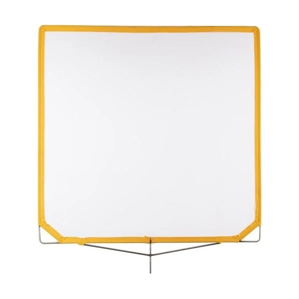 Matthews Solid Frame Scrim White Artificial Silk (40 x 40")